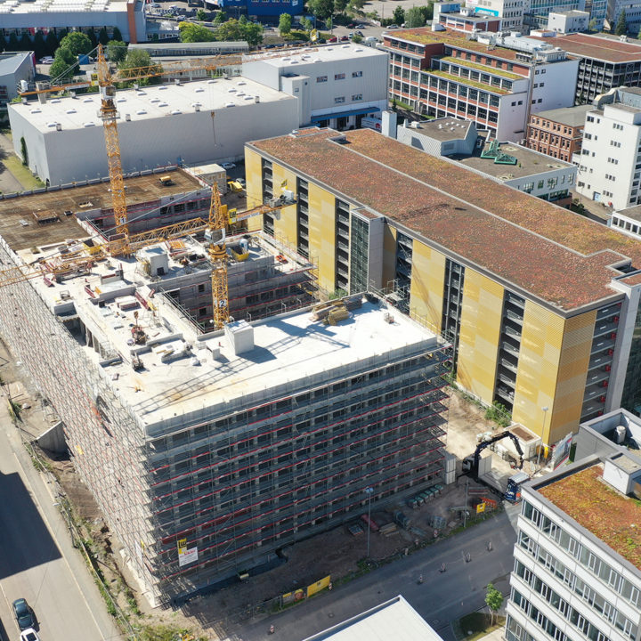 Das TC-2 im Technologiecenter Stuttgart soll im Frühjahr 2021 bezugsfertig sein