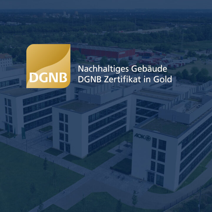 Quadra Officecenter Köln auf der Expo Real 2023 mit dem DGNB-Zertifikat Gold ausgezeichnet