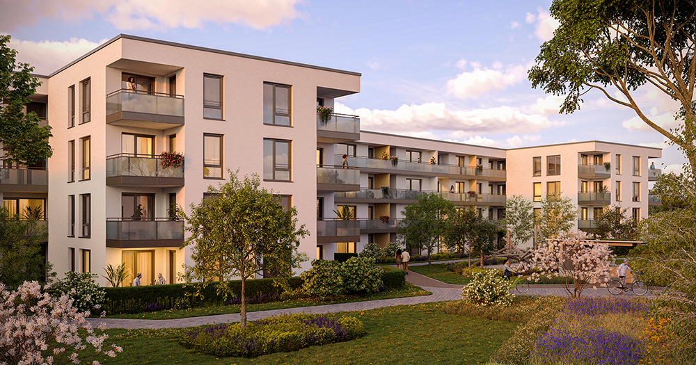 DIBAG Rathausviertel Kirchheim Visualisierung