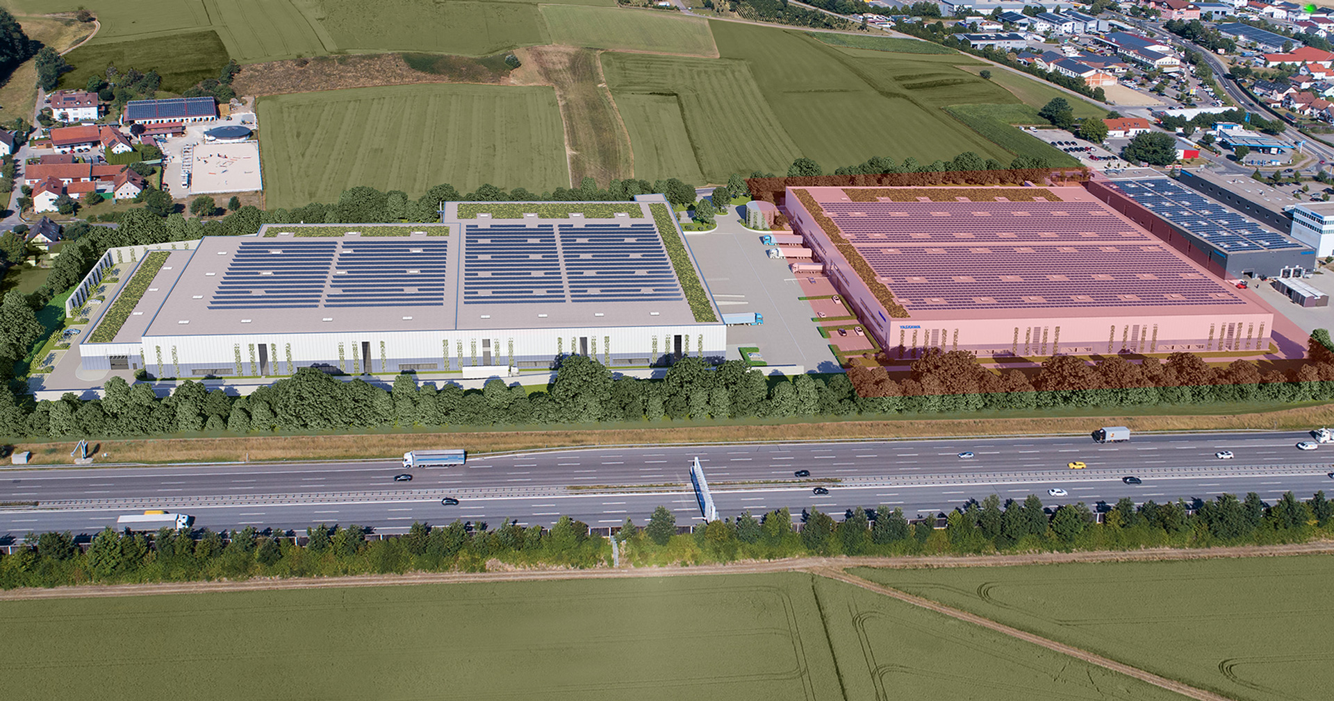 DIBAG Allershausen Luftbild Fertigstellung