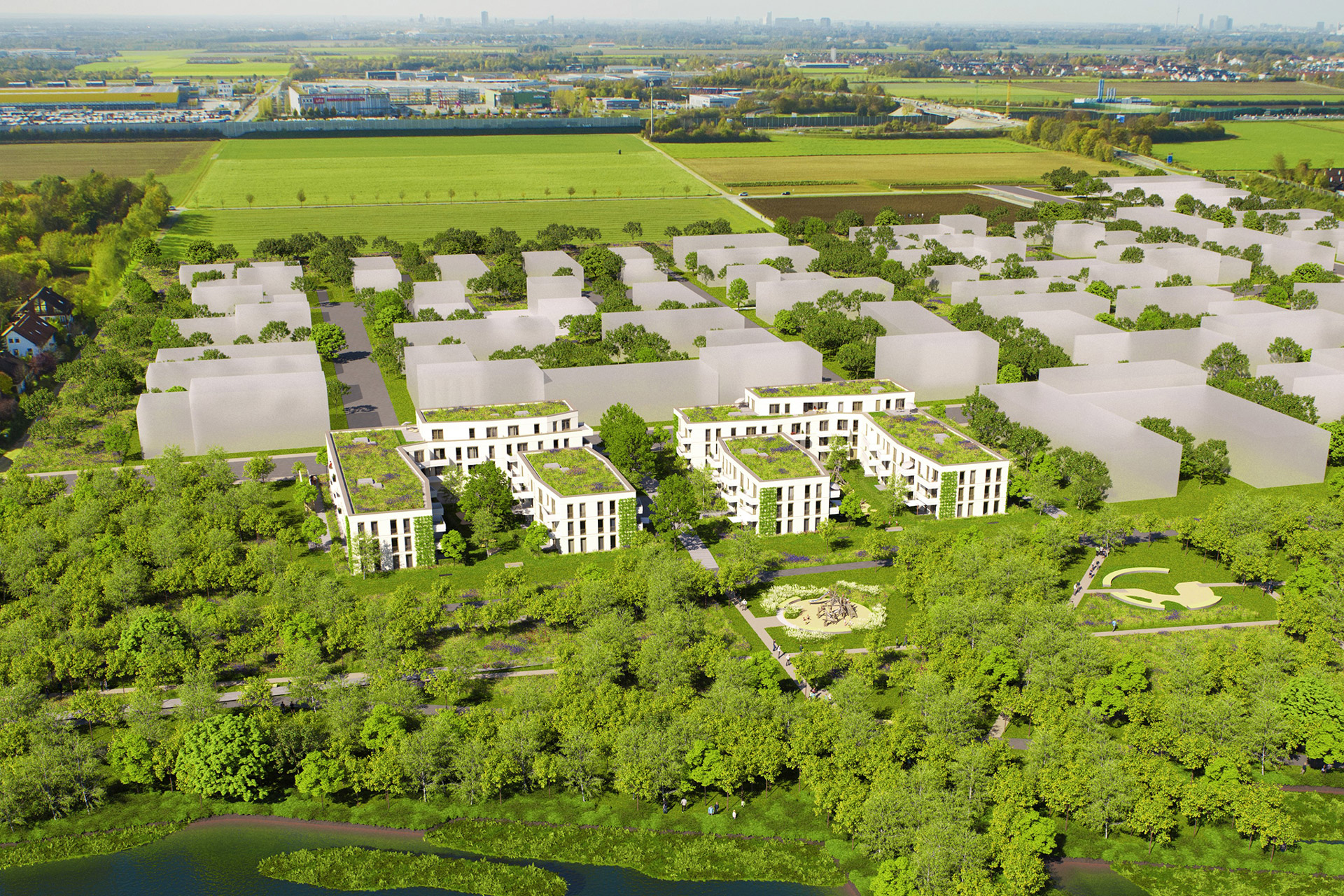 DIBAG News Projekt Kirchheim am Parksee Visualisierung Ortspark